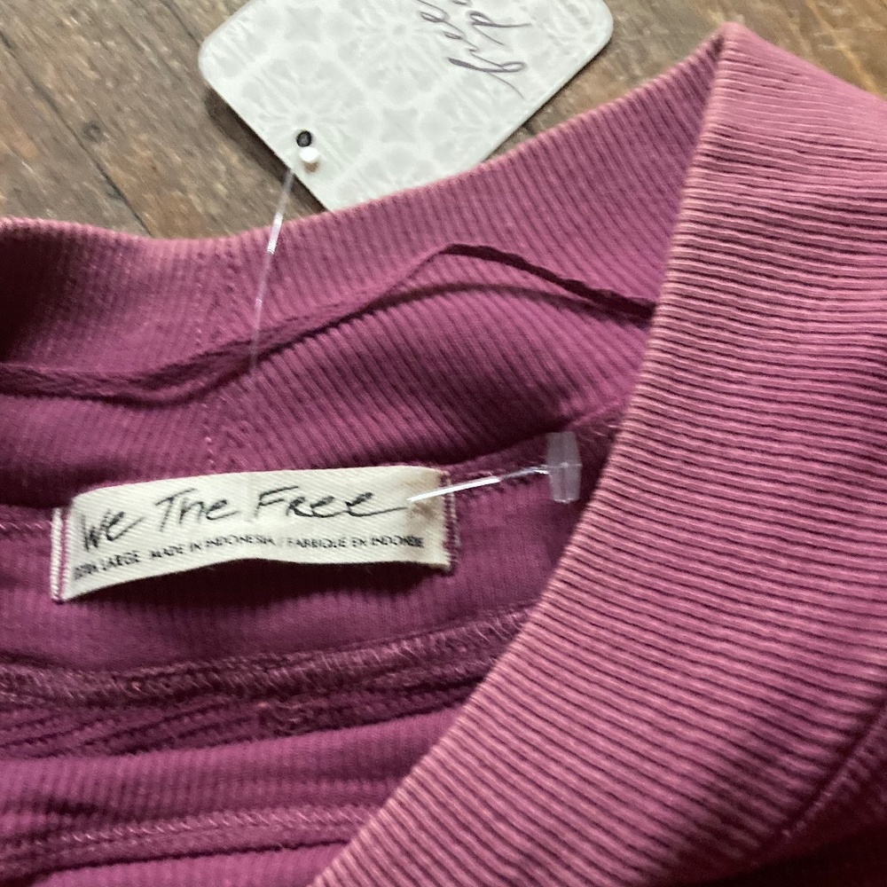FP Free People Slouchy Free People Fun Time Turtle Thermal Pullover Sweater XL - Picture 8 of 8